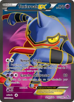 Toxicroak EX, Destellos de Fuego Nº 102 Normal