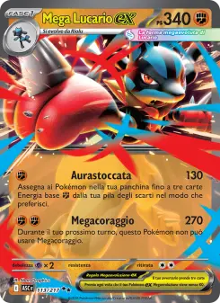 Mega Lucario-ex, Ascesa Eroica Nº 113 Holo