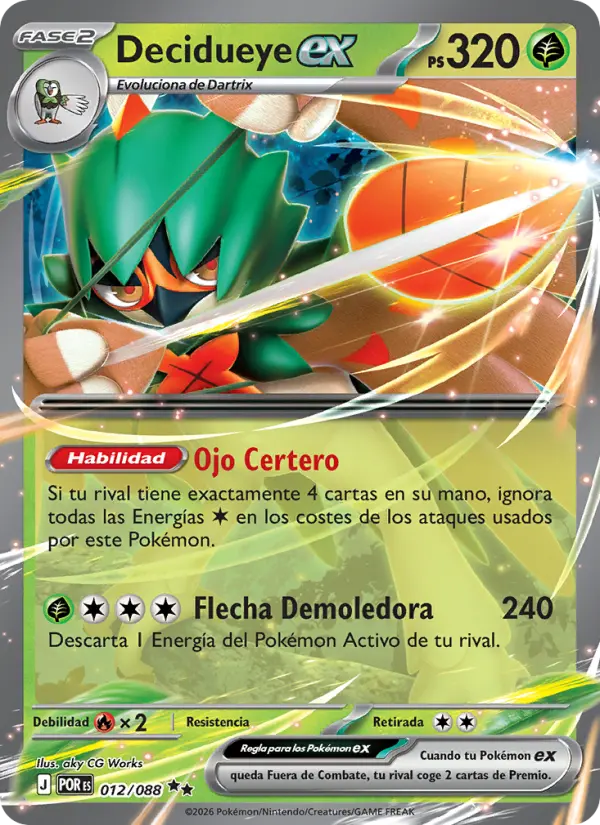 Decidueye ex, Equilibrio Perfecto Nº 012
