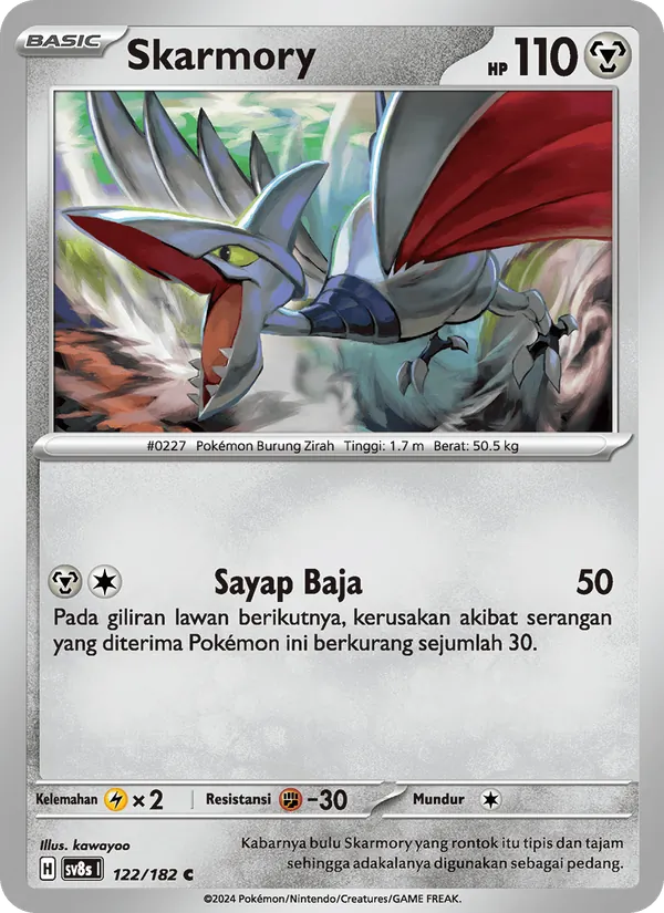 Skarmory, Kilat Rasi No. 122