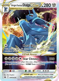 Origin Forme Dialga VSTAR, SWSH Black Star Promos Nº SWSH256 Normal