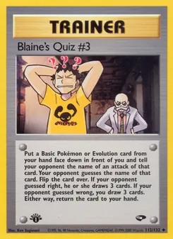 Blaine's Quiz #3, Gym Challenge Nº 112 Normal