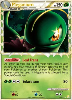 Meganium, HeartGold SoulSilver Nº 109 Holo