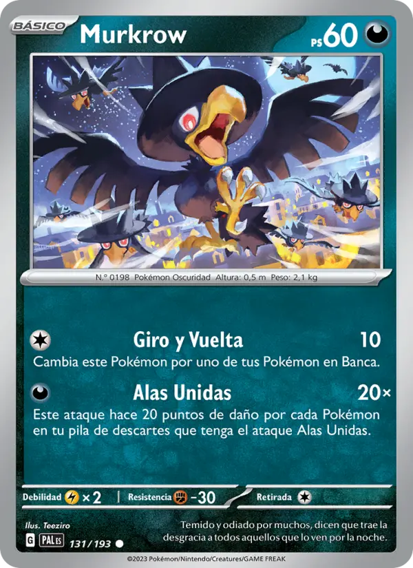 Murkrow, Evoluciones en Paldea No. 131