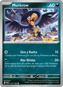 Murkrow, Evoluciones en Paldea No. 131 Normal