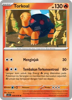Torkoal, Scarlet ex Nº 009 Normal