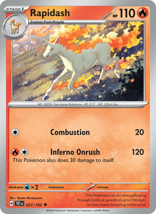 Rapidash, Temporal Forces Nº 027