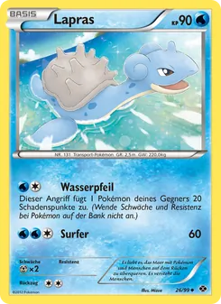 Lapras, Kommende Schicksale No. 26 Normal