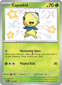 Capsakid, Paldean Fates No. 106 Holo