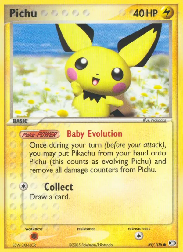 Pichu, Emerald No. 59