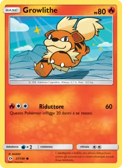 Growlithe, Sole e Luna No. 21 Normal