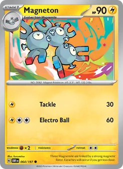 Magneton, Obsidian Flames No. 064 Normal