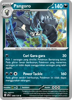 Pangoro, Ikatan Takdir No. 088 Normal
