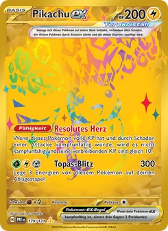 Pikachu-ex, Prismatische Entwicklungen No. 179 Holo