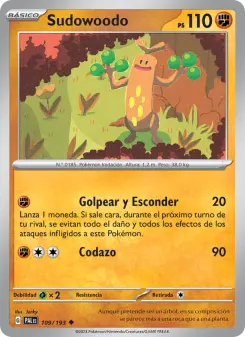 Sudowoodo, Evoluciones en Paldea No. 109 Normal