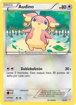 Audino, Kit de Entrenador BW (Excadrill) No. 12 Normal