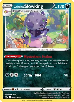 Galarian Slowking, Chilling Reign Nº 98 Holo