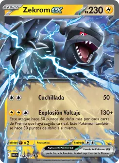 Zekrom ex, Fulgor Negro No. 034 Holo