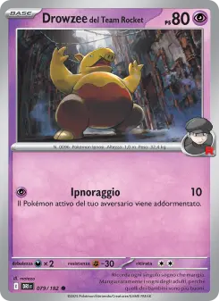 Drowzee del Team Rocket, Rivali Predestinati Nº 079 Normal
