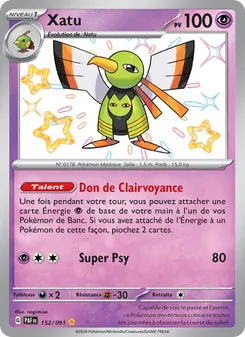 Xatu, Destinées de Paldea No. 152 Holo