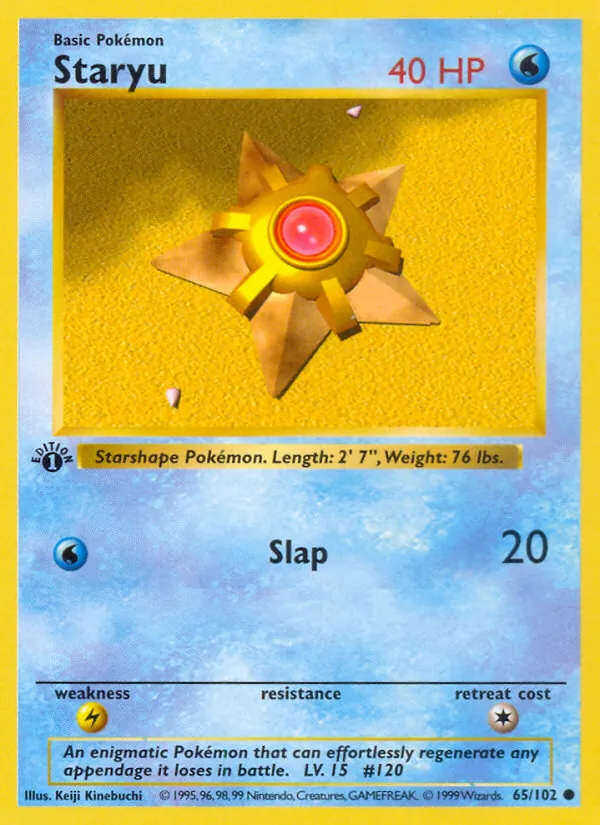 Staryu, Base Set No. 65