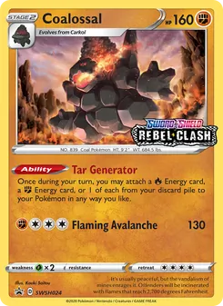 Coalossal, SWSH Black Star Promos No. SWSH024 Holo