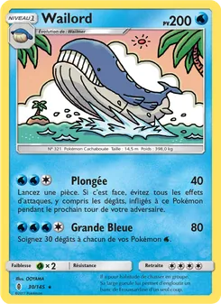 Wailord, Gardiens Ascendants Nº 30 Normal