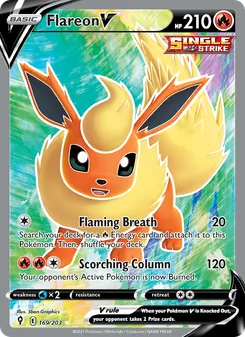 Flareon V, Evolving Skies No. 169 Holo