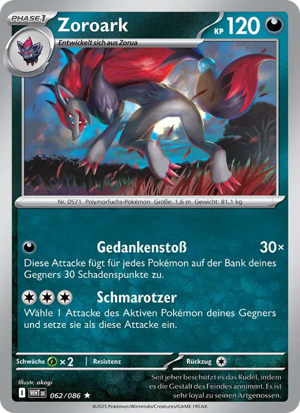 Zoroark, Weiße Flammen No. 062
