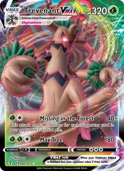 Trevenant VMAX, Evolving Skies Nº 14 Holo