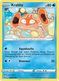 Krabby, Schwert & Schild No. 42 Normal