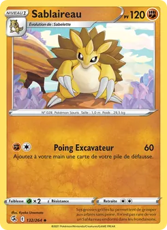 Sablaireau, Poing de Fusion Nº 132 Normal