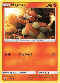 Magmar, Hidden Fates Nº 10 Normal