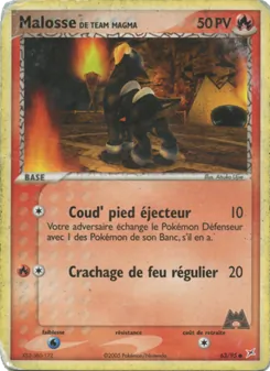 Malosse de Team Magma, EX Team Magma vs Team Aqua Nº 63 Normal