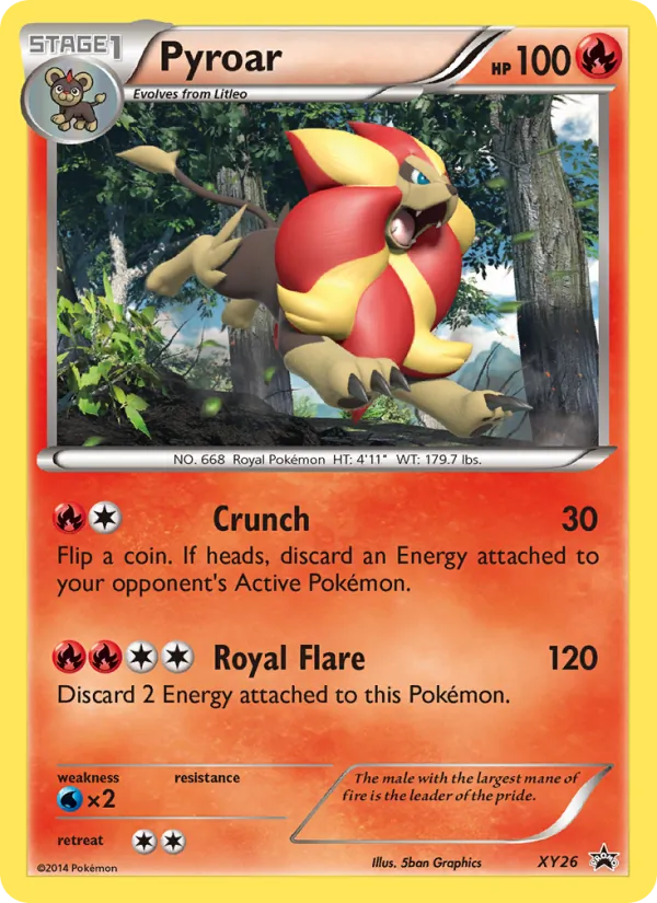 Pyroar, XY Black Star Promos No. XY26
