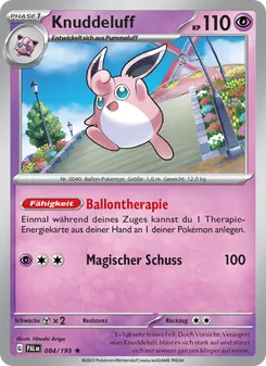 Knuddeluff, Entwicklungen in Paldea Nº 084 Holo