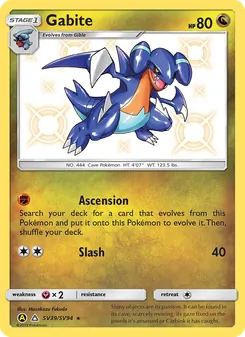 Gabite, Hidden Fates Shiny Vault Nº SV39 Normal