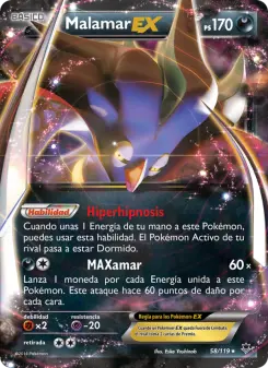 Malamar EX, Fuerzas Fantasmales Nº 58 Normal