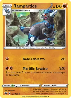 Rampardos, Resplandor Astral No. 077 Holo
