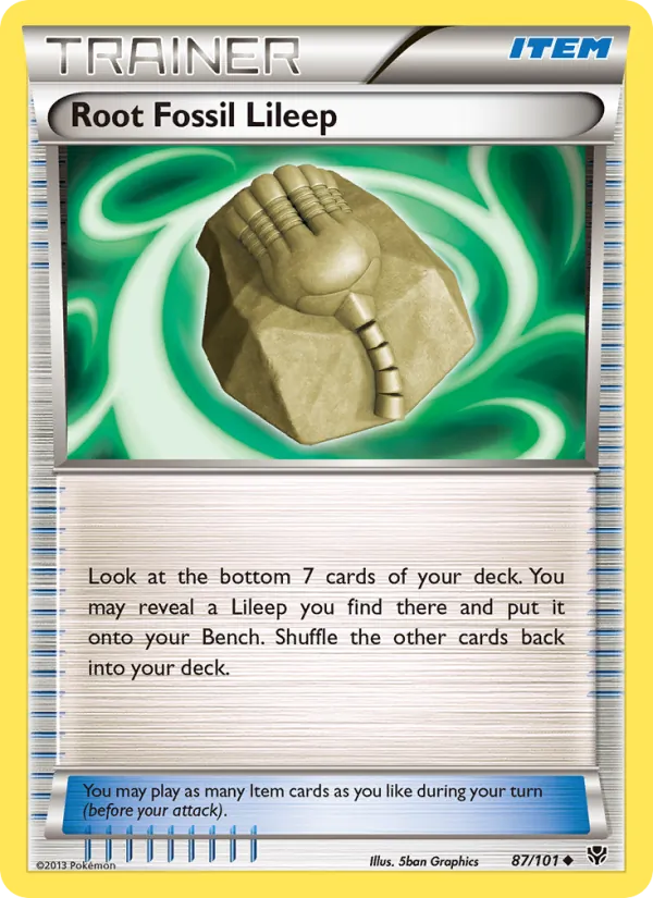Root Fossil Lileep, Plasma Blast No. 87