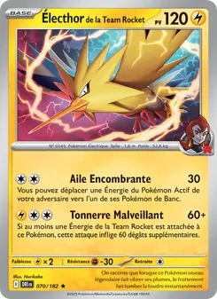 Électhor de la Team Rocket, Rivalités Destinées Nº 070 Holo