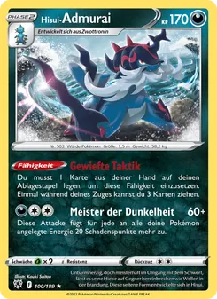 Hisui-Admurai, Astralglanz No. 100 Holo
