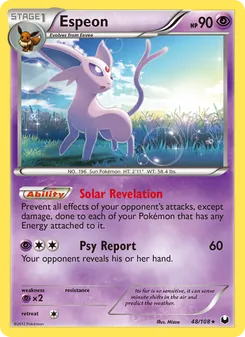 Espeon, Dark Explorers No. 48 Normal