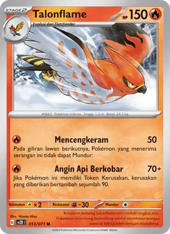 Talonflame, Letusan Tanah No. 013 Normal