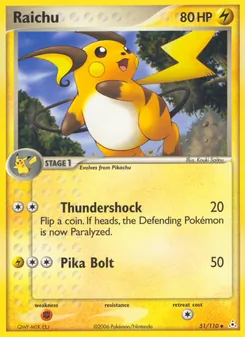 Raichu, Holon Phantoms Nº 51 Normal