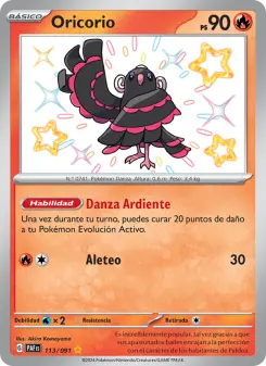 Oricorio, Destinos de Paldea No. 113 Holo