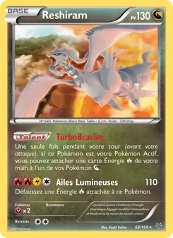 Reshiram, Ciel Rugissant No. 63 Normal