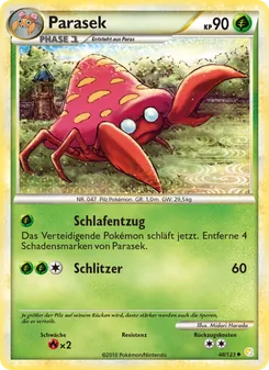 Parasek, HeartGold SoulSilver No. 48 Normal