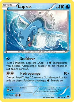 Lapras, XY No. 35 Normal