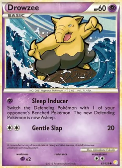Drowzee, HeartGold SoulSilver Nº 62 Normal